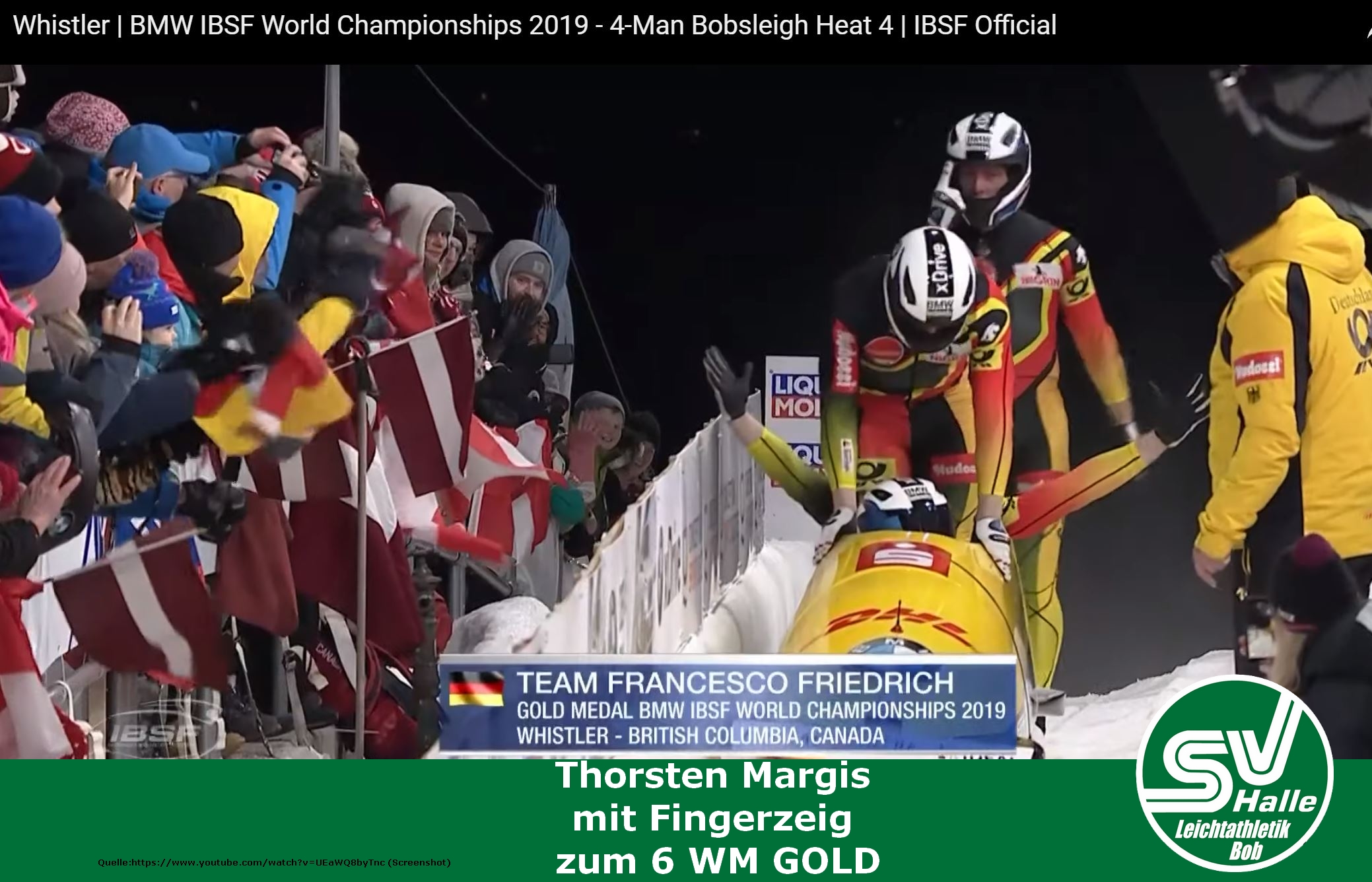 2019.03.10 - Thorsten Margis mit Fingerzeig zum 6 WM gold - screenshot youtube https://www.youtube.com/watch?v=UEaWQ8byTnc