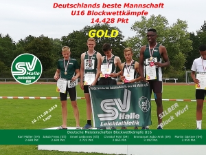 2019.08.11 Block DM U16 Team Sieger