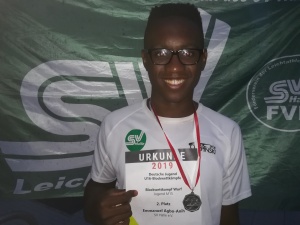 2019.08.11 Block DM Lage Vizemeister Emmanuel Agbo Anih - Foto Müller